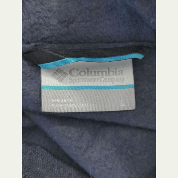 Columbia Men's Steens Mountain Vest‎ Collegiate Navy Full Zip Winter Size L - Picture 8 of 8